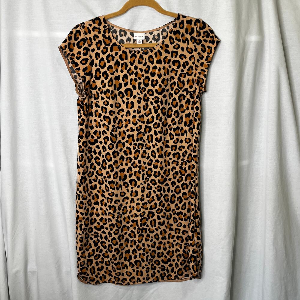 Merona Leopard Print Cap Sleeve Dress
